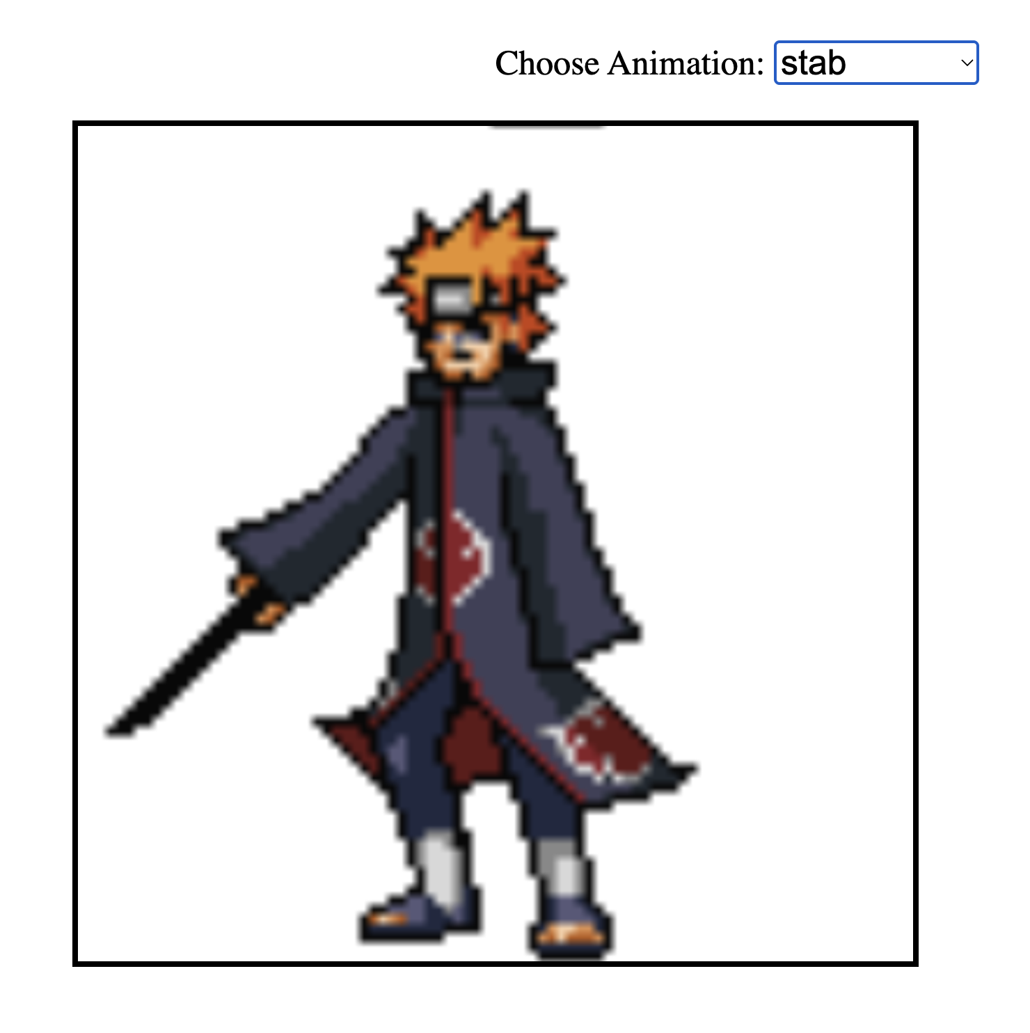 Ninja Sprite Animation JS Application