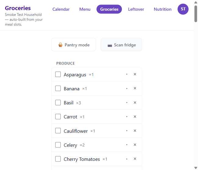 MealPreppi fridge-photo ingredient recognition